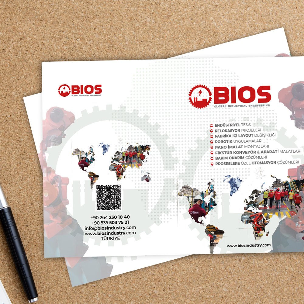 Bios ürün kataloğu tasarımı